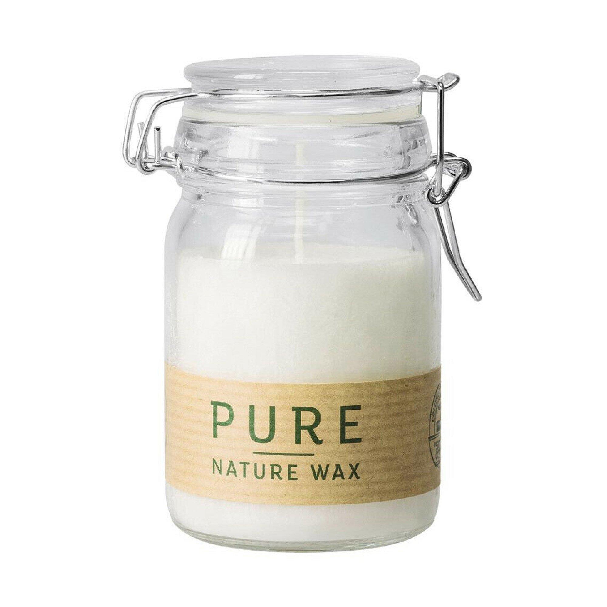 Pure Kerze im Glas Pure 10% Bees Wax + Nature Wax 