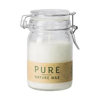 Pure Candela nel bicchiere Pure 10% Bees Wax + Nature Wax 