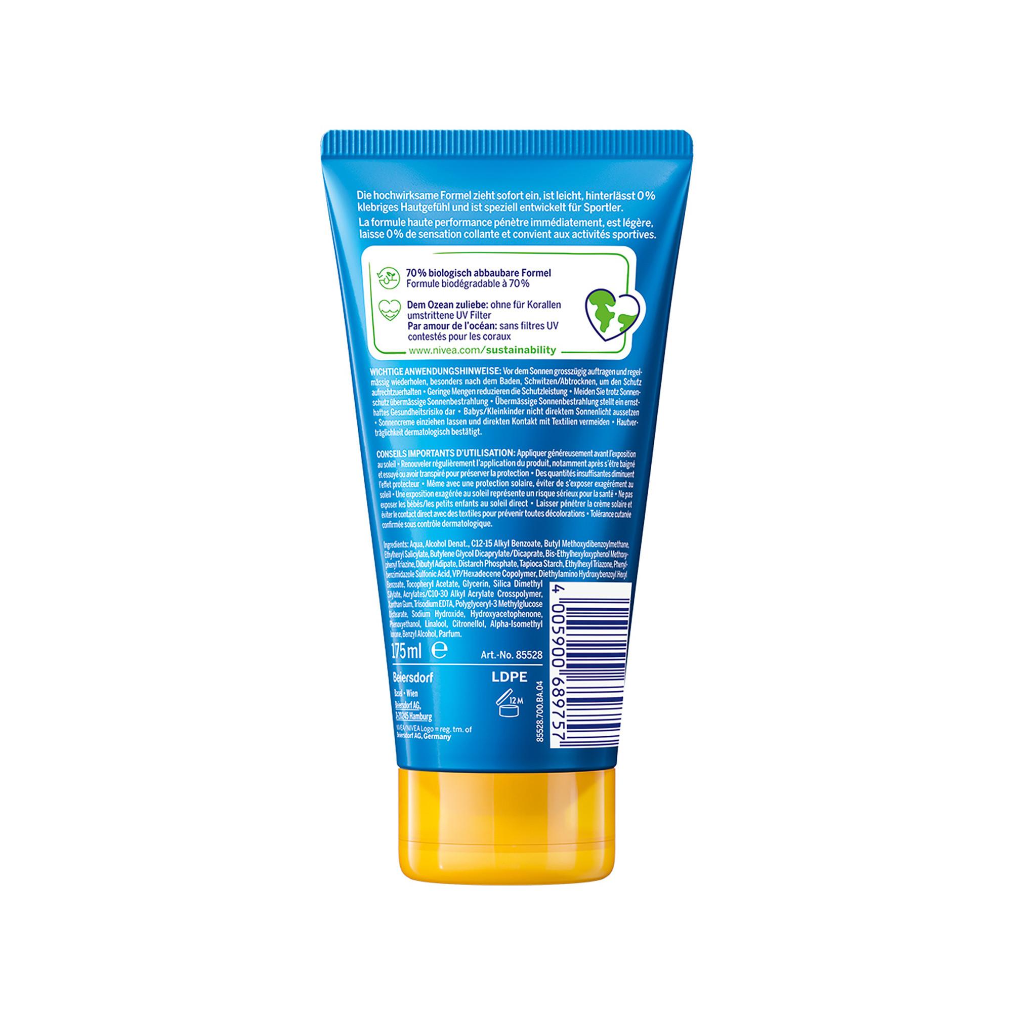 NIVEA SUN Sun Dry Protect Sport LSF 30 Tube UV Dry Protect Sport FPS 30 