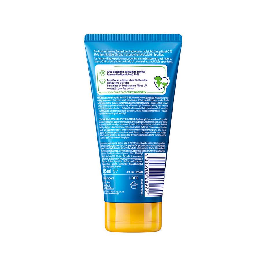 NIVEA SUN Sun Dry Protect Sport LSF 30 Tube UV Dry Protect Sport FPS 30 