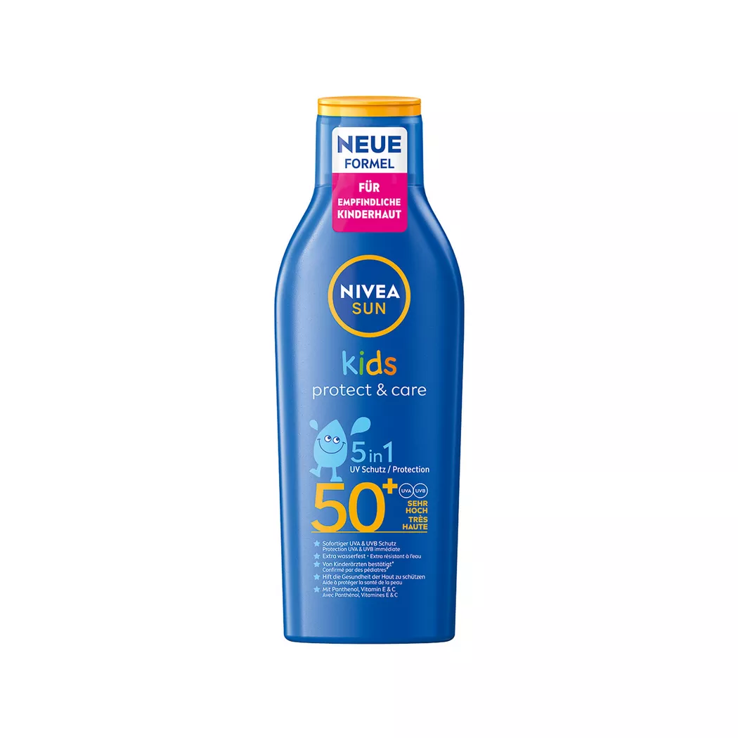 NIVEA SUN - Kids Protect & Play Sonnenlotion LSF 50+, SUN Kids Protect & Play Lotion LSF 50+, 200 ml