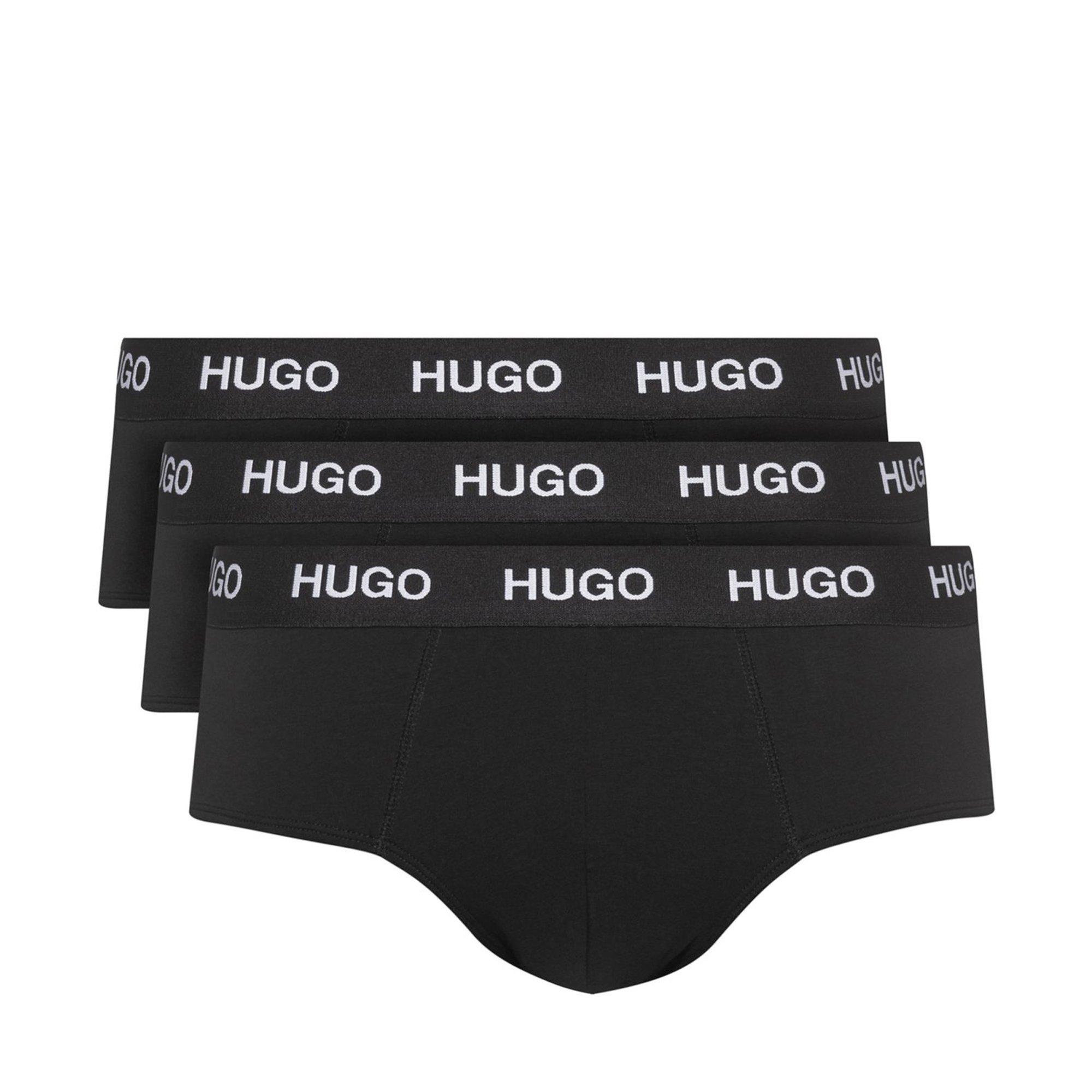 HUGO Hip brief triplet pack Lot de 3 slips, sans ouverture 