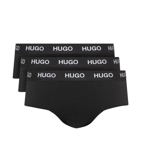 HUGO Hip brief triplet pack Lot de 3 slips, sans ouverture 