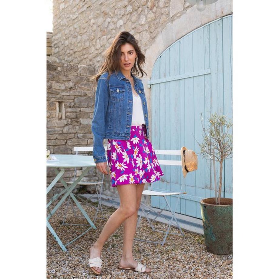 La Petite Etoile Jeansjacke mit Knöpfen  