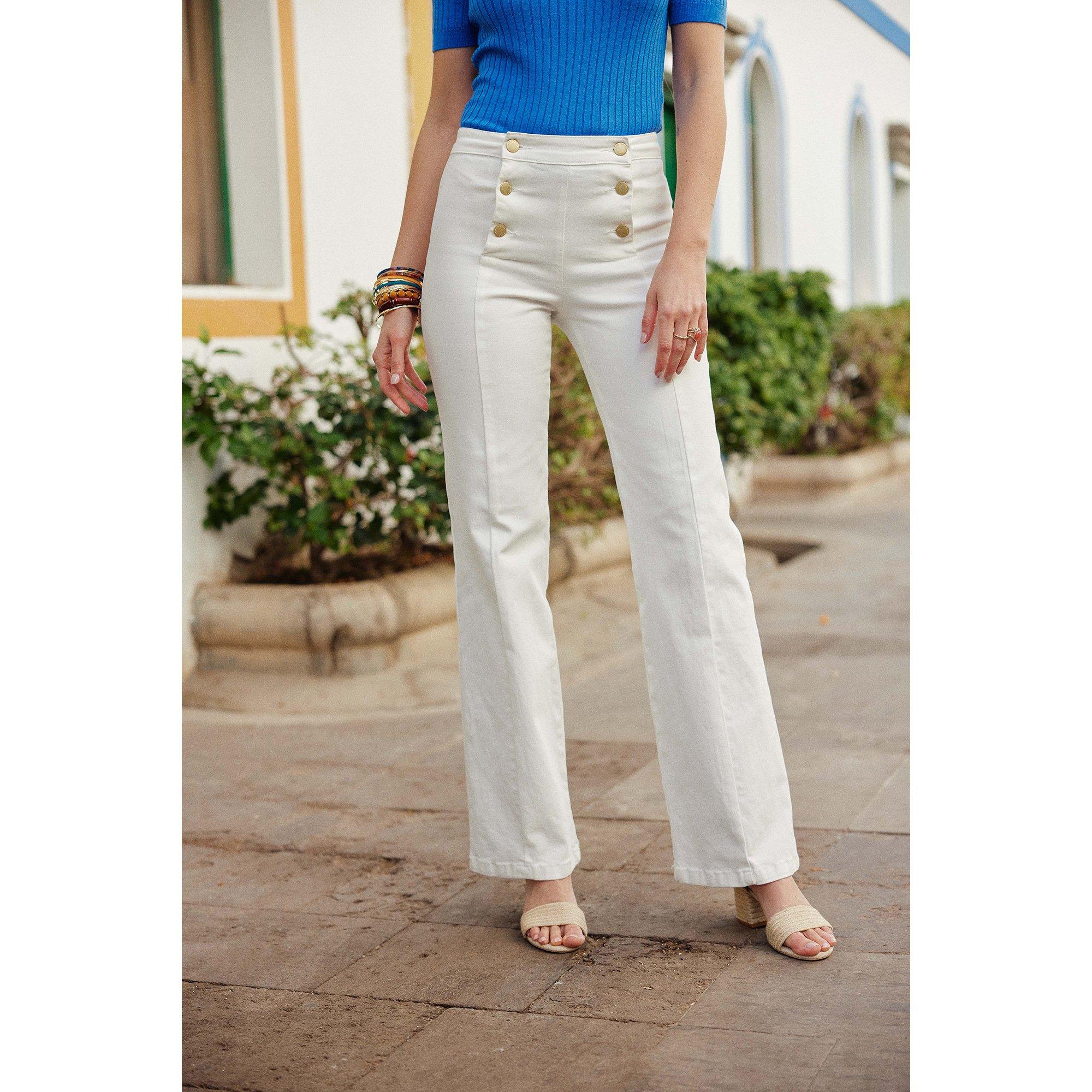 Image of Jeans, Flared Leg Fit Damen Stone Washed T3