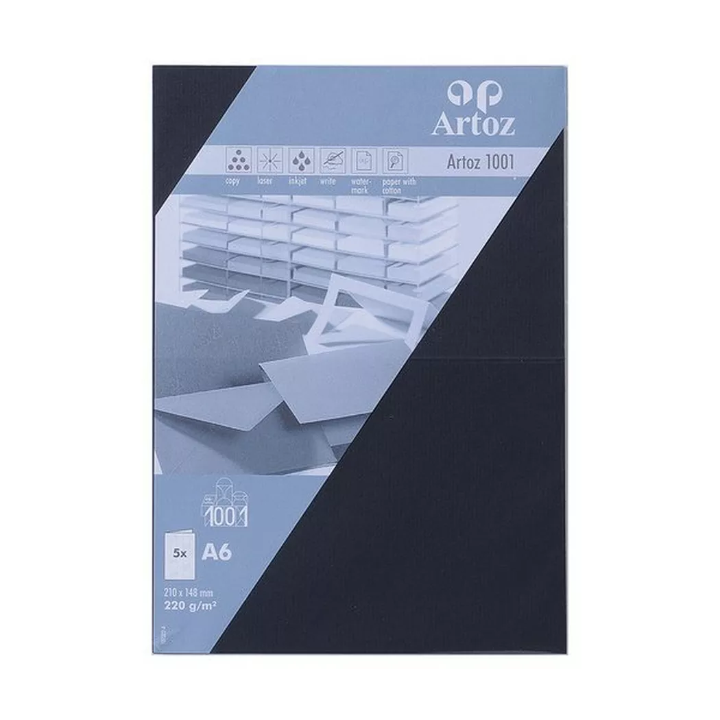 Artoz - Karten Set, DIN A6, Black