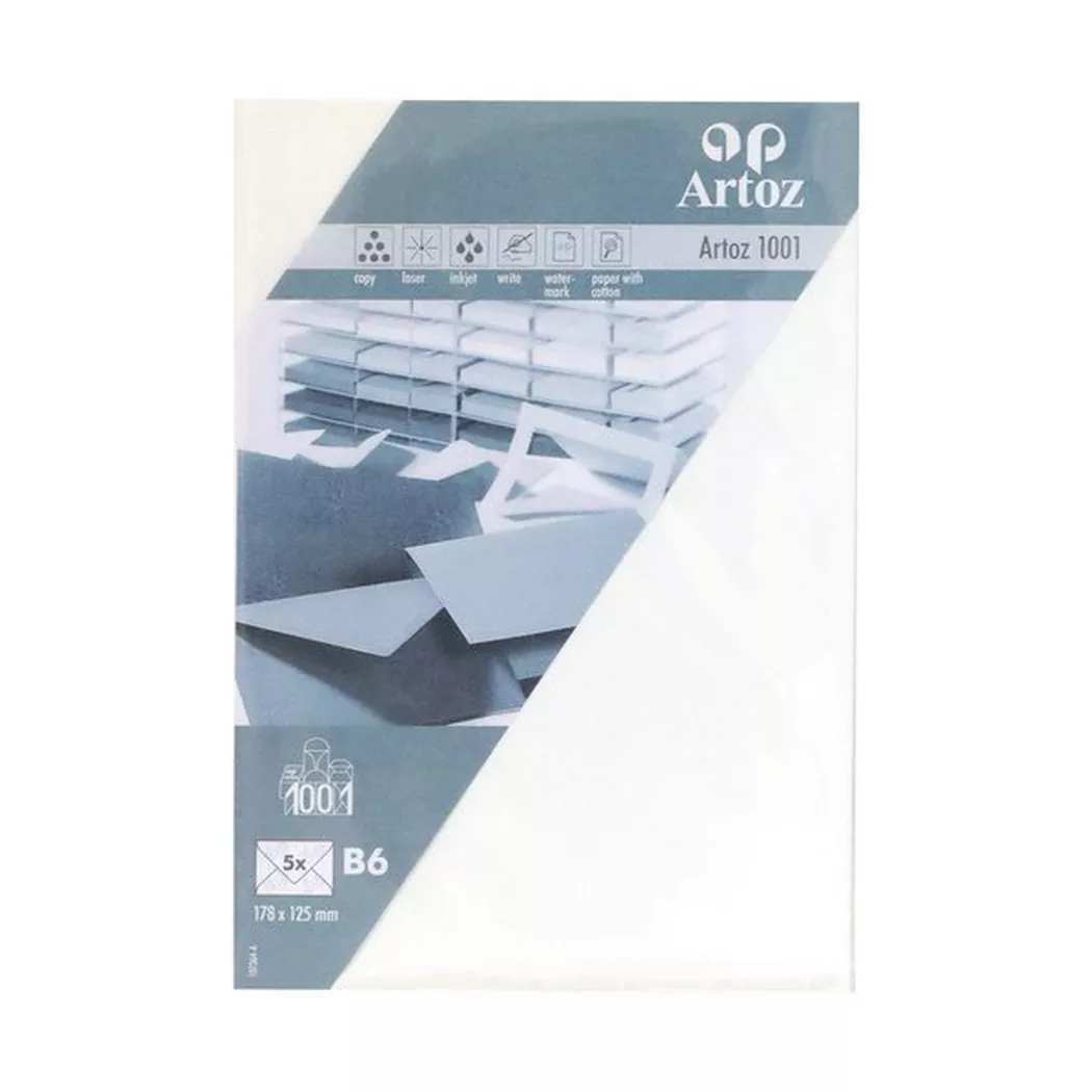 Artoz - Briefumschläge Set, B6, Weiss