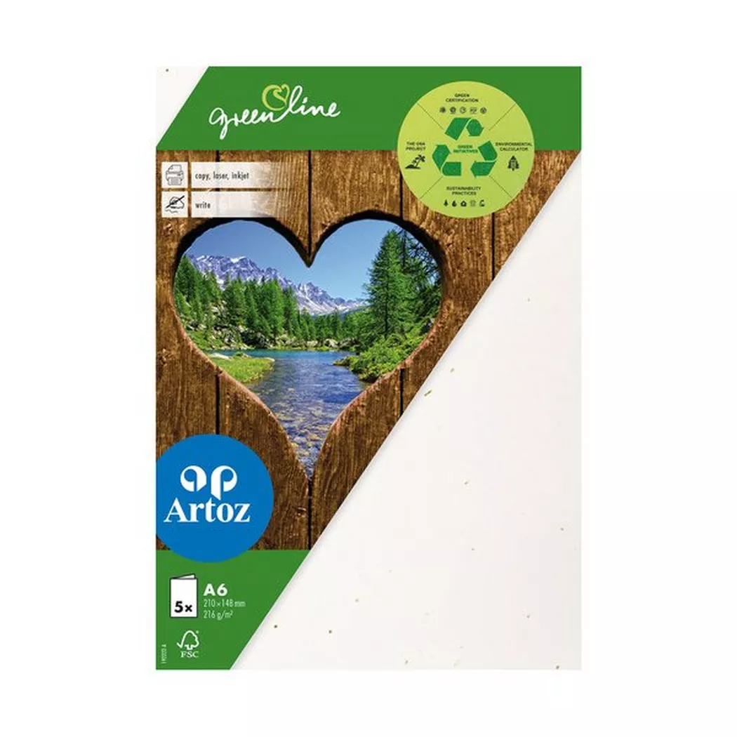 Artoz - Karten Set, DIN A6, Gold
