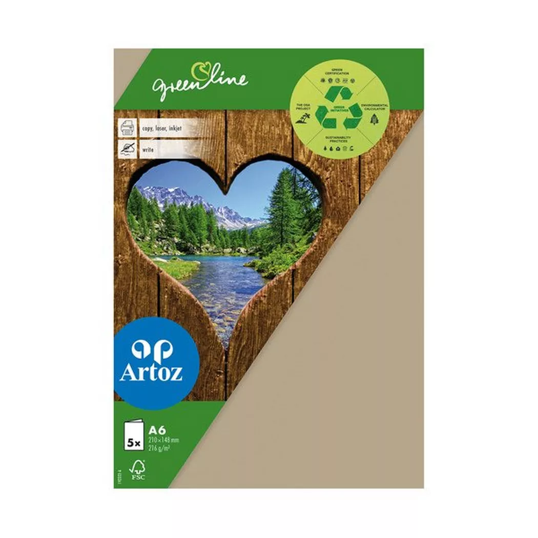 Artoz - Karten Set, DIN A6, Beige
