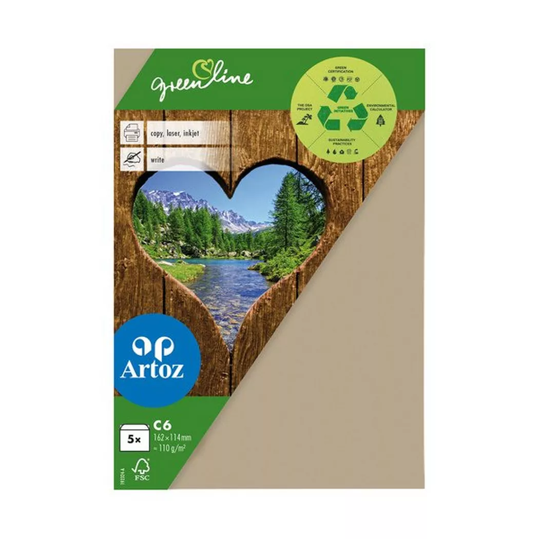 Artoz - Briefumschläge Set, C6, Beige