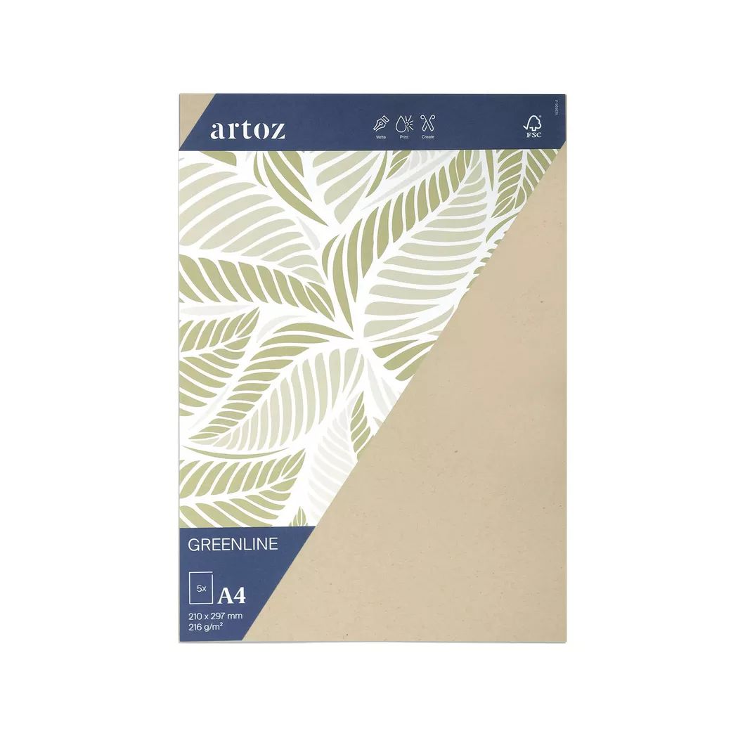 Artoz - Karte, DIN A4, Gold