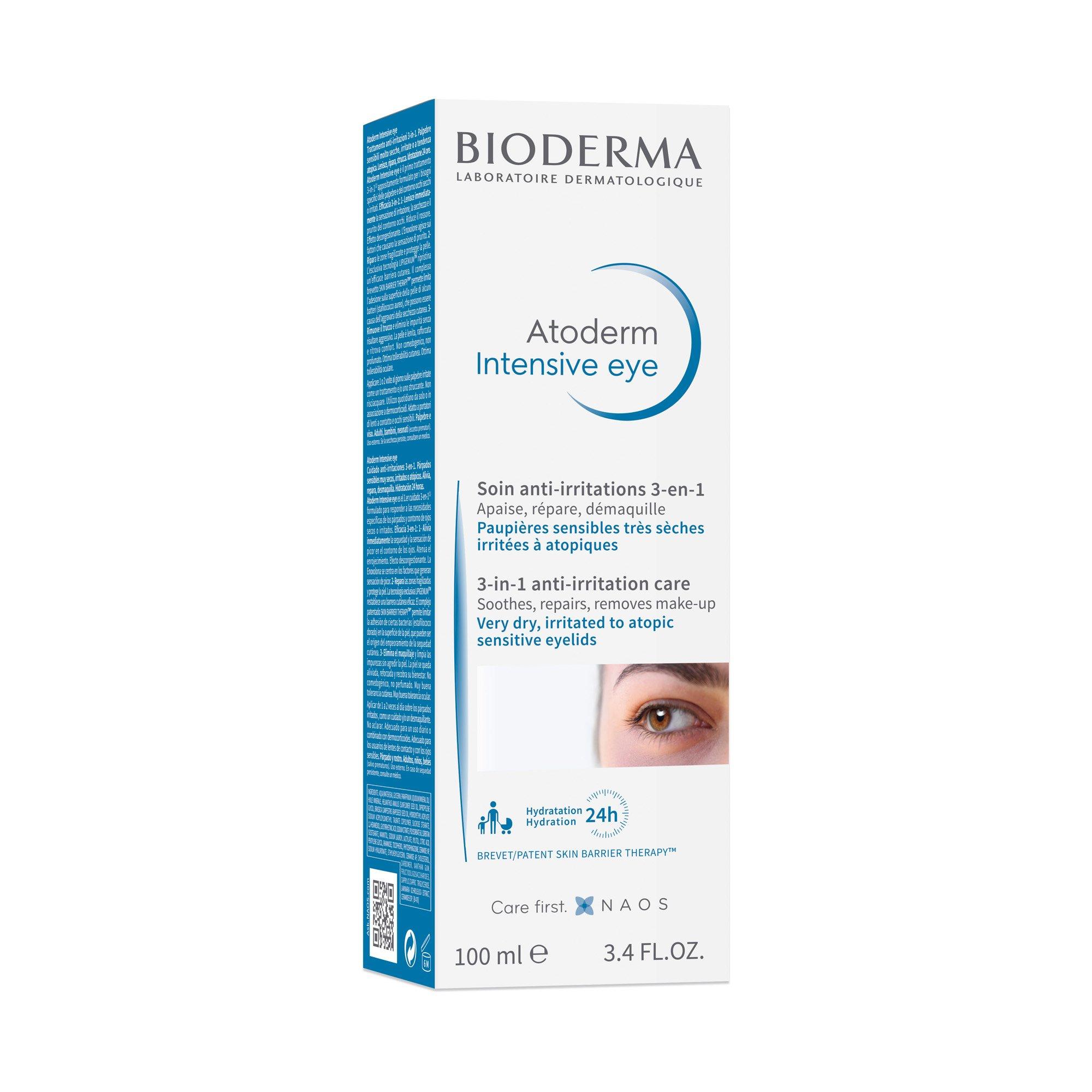BIODERMA Atoderm Eye 3in1 Augencreme Atoderm Intensive Eye 3in1 Augen-Make-up-Entferner Creme 