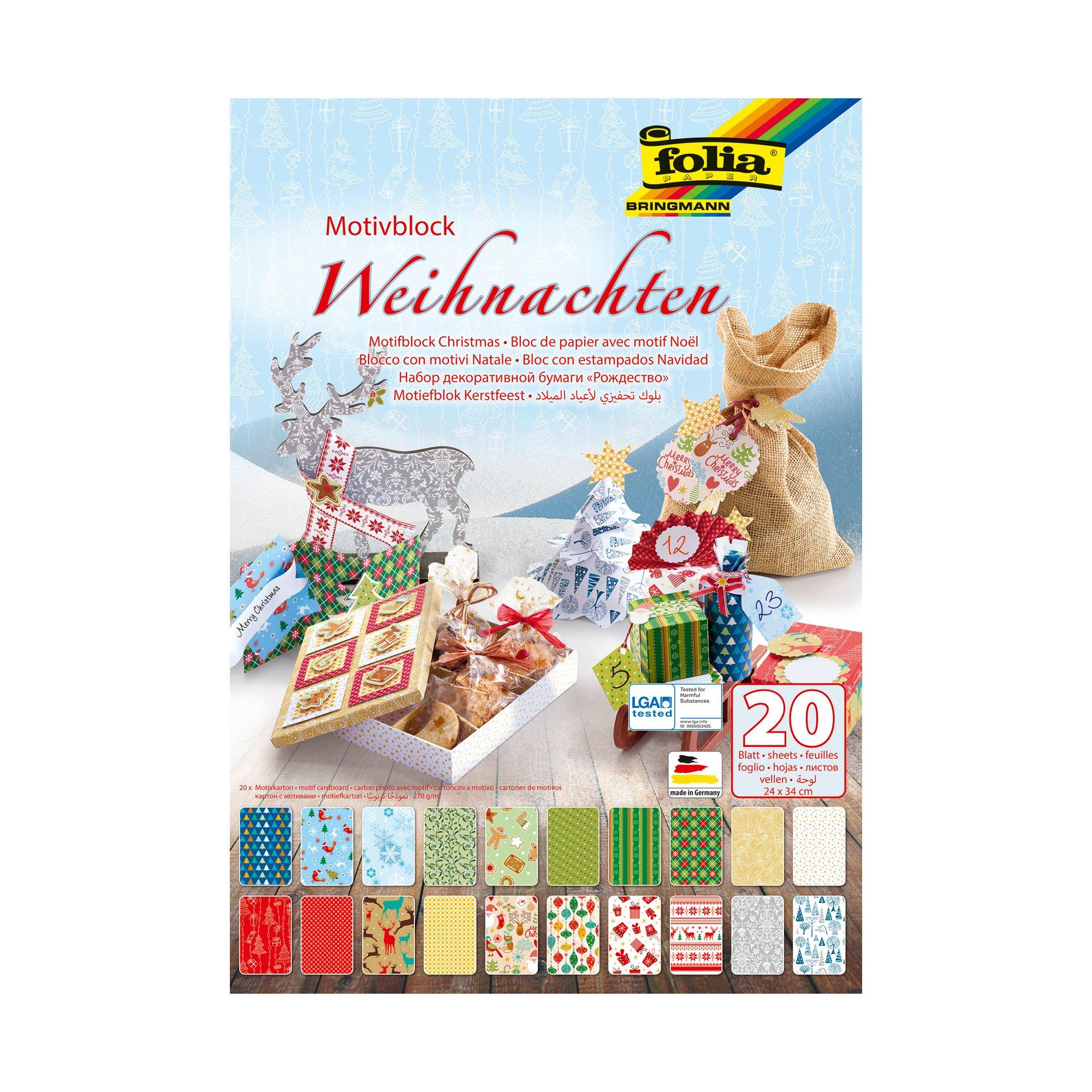 Folia Blocco decorativo Natale 
