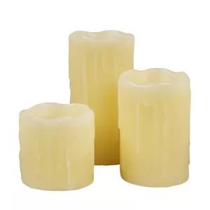 Lot de 3 bougies LED
