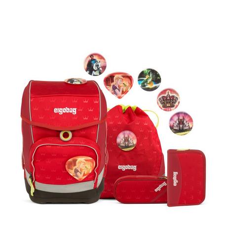 Ergobag Set di zaino scuola, 5 pezzi pack, Küss den Bär 