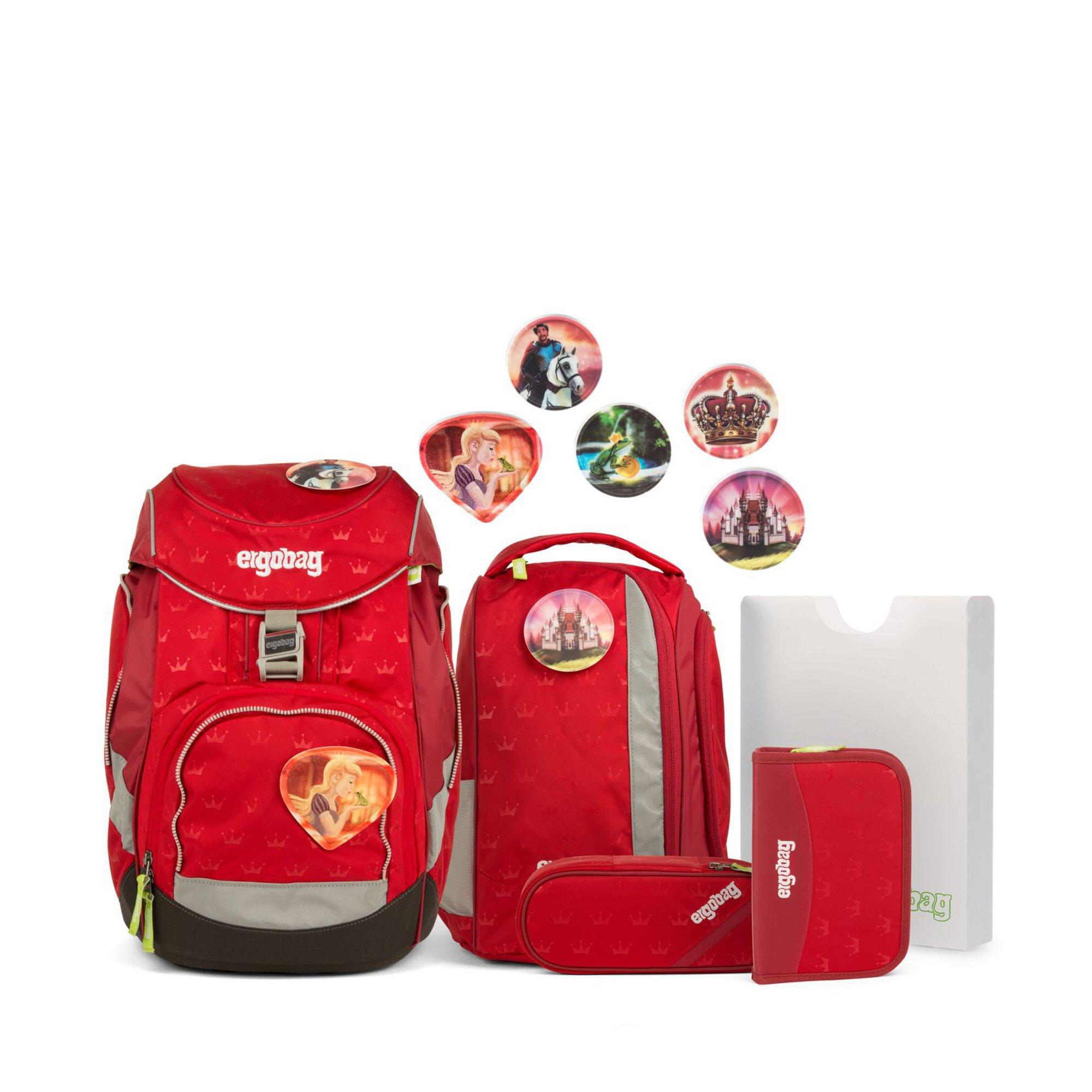 Ergobag Set di zaino scuola, 6 pezzi pack, Super NinBär 