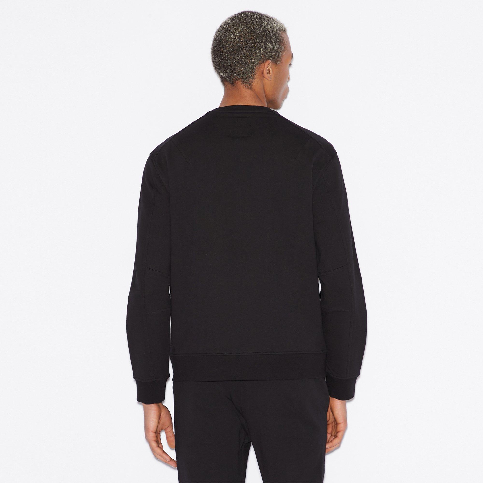 Armani Exchange Rundhals Sweatshirt mit Logo Print  