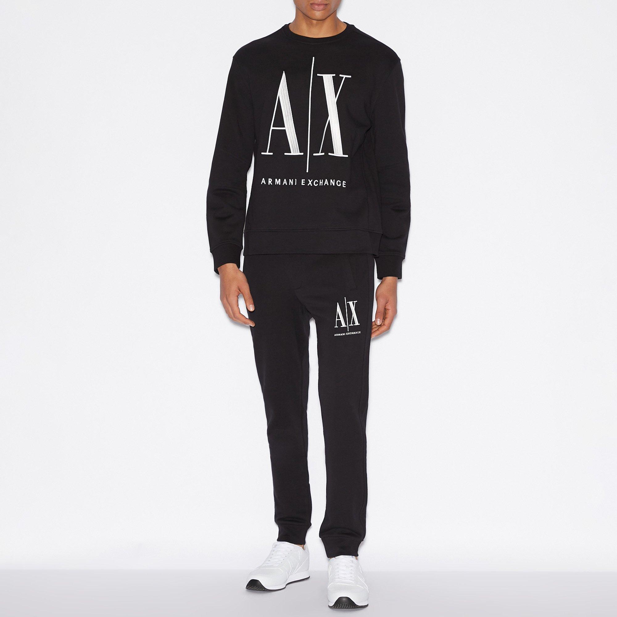 Armani Exchange Sweat-shirt col rond avec imprimé logo  
