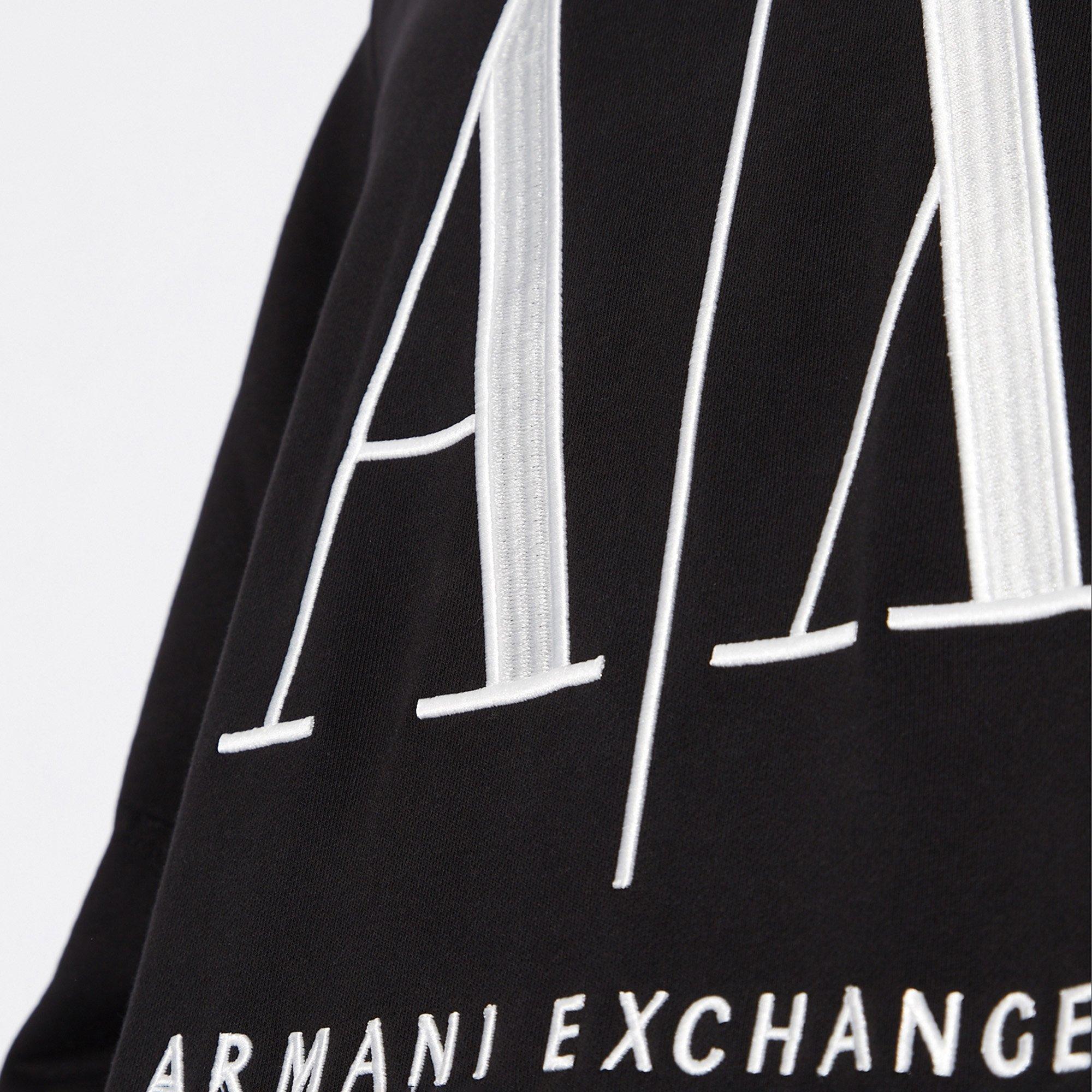 Armani Exchange Felpa girocollo con stampa logo  