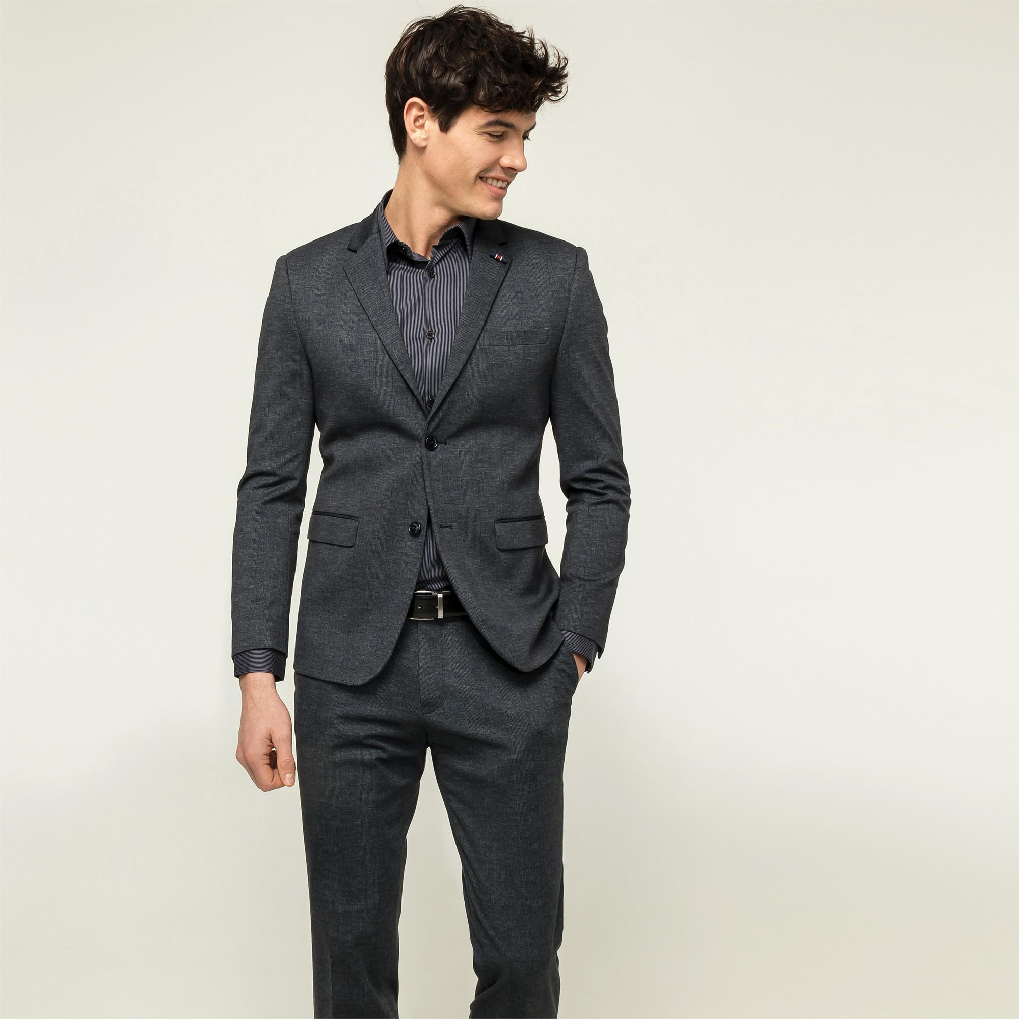 Image of Blazer, Modern Fit Herren Marine 56