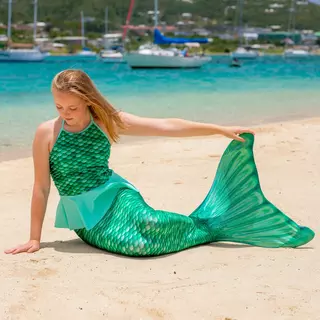 Fin Fun  Sirena Mermaidens Celtic Adults Verde