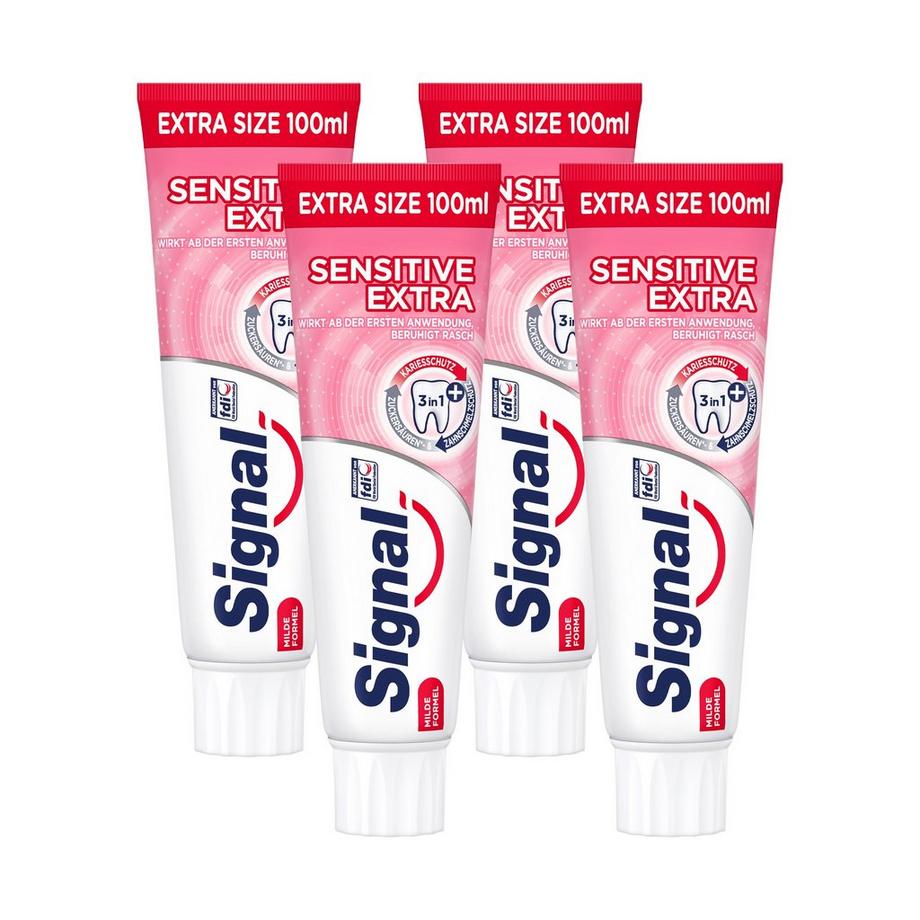 Signal Sensitive Extra Dentifricio Sensitive Extra, Confezione Da 4 Pezzi 