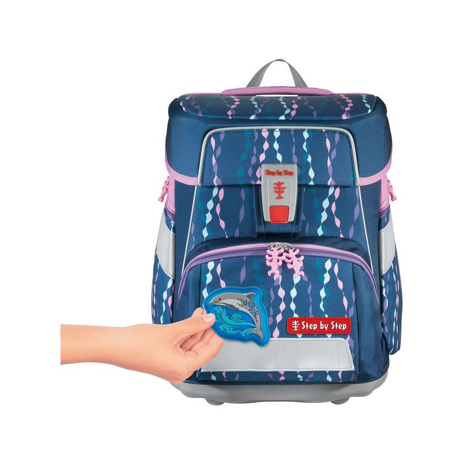 Step by Step Deco set per zaino MAGIC MAGS FLASH, Jumping Dolphin 
