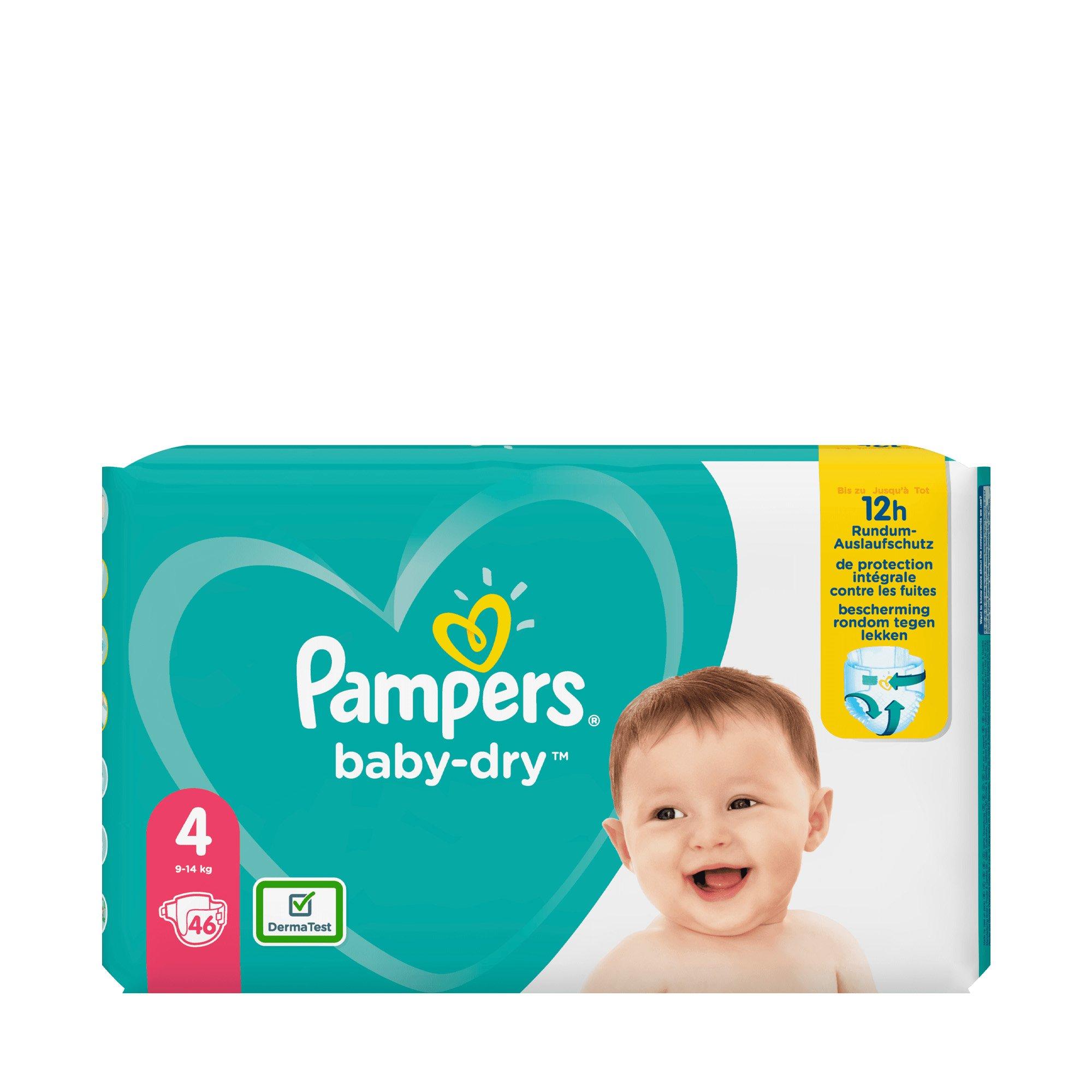 Image of *pamp Baby Dry Gr.4 Max 9-14kg Damen 46STK