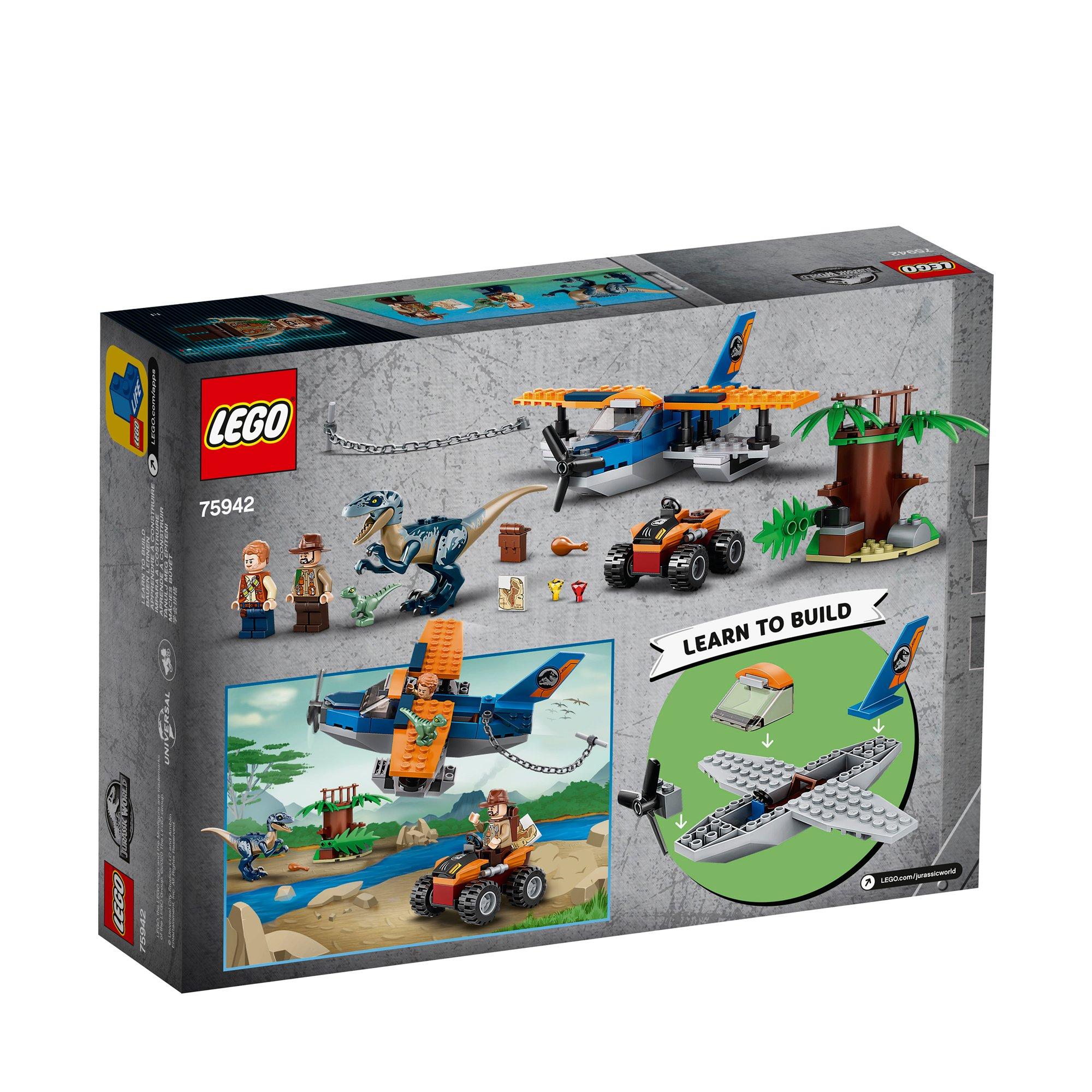 LEGO®  75942 Velociraptor: salvataggio in biplano  