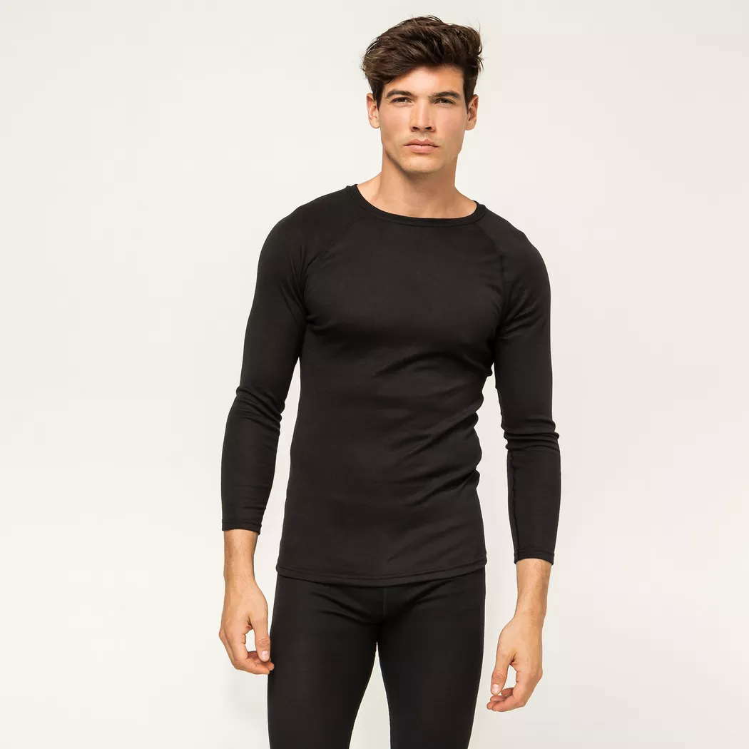 Manor Sport - Thermoshirt, langarm, für Herren, Black, Größe S
