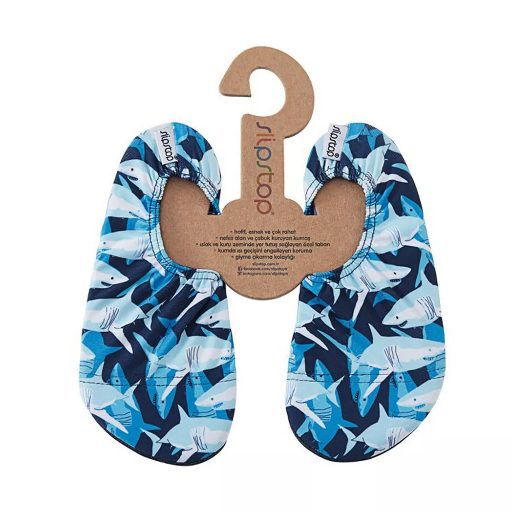 Slipstop - Geräteturnschuhe, 18-20, Blau Bunt