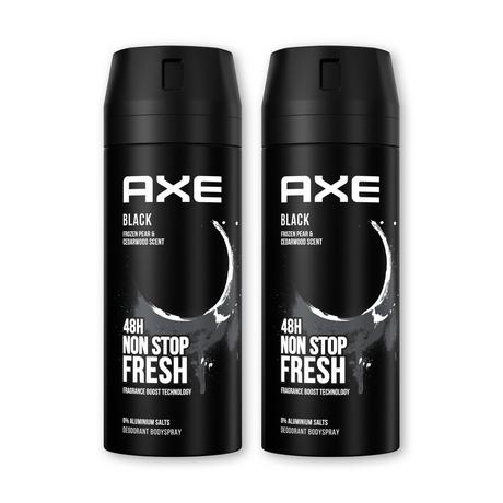 AXE Black Déodorant Black, Duo 