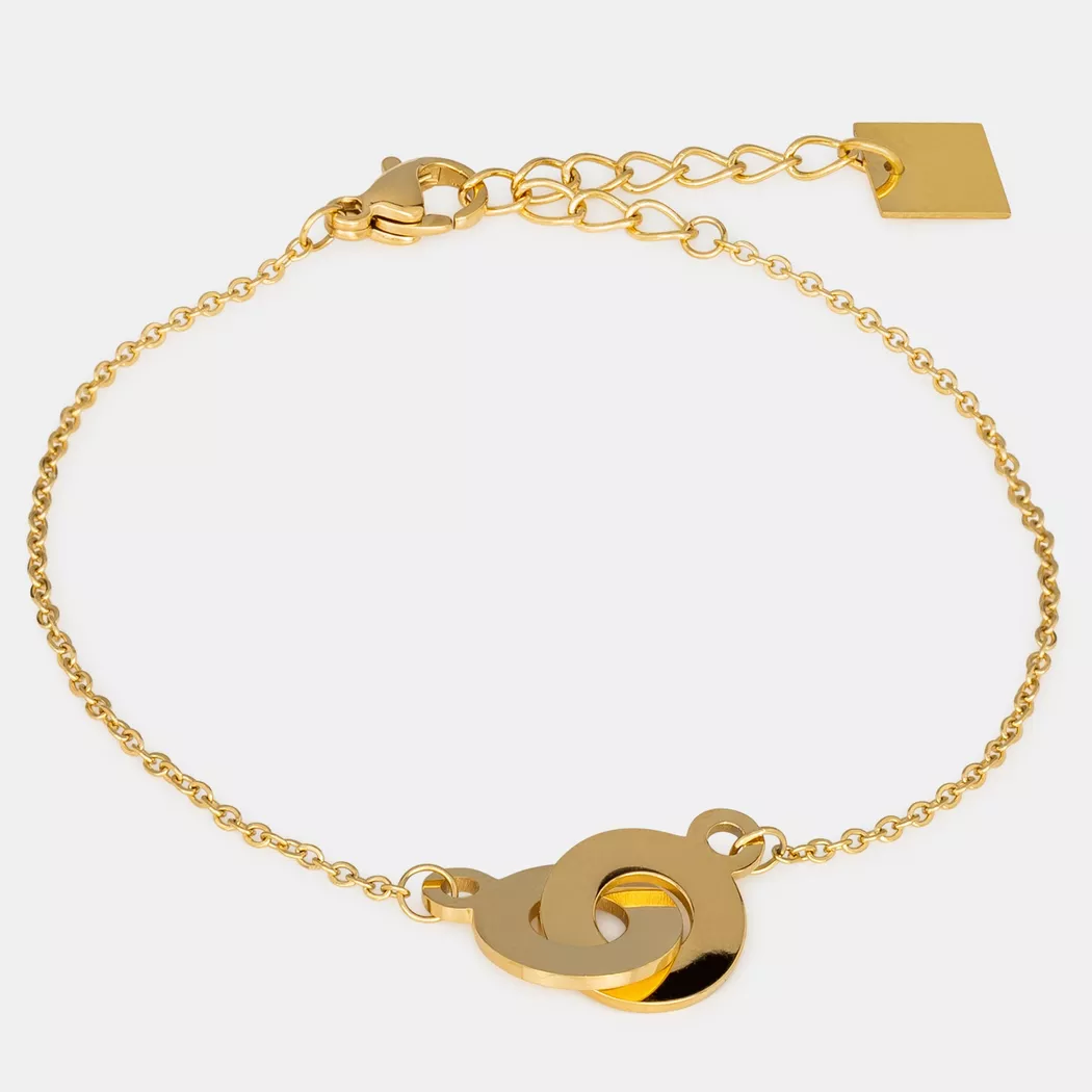 ZAG Bijoux - Armband, Géométrie variable, 18cm, Gold