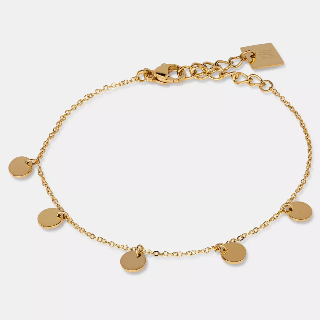 ZAG Bijoux - Armband, Géométrie variable, 18cm, Gold