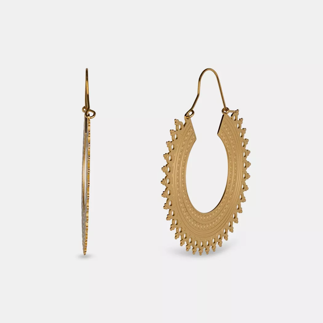 ZAG Bijoux - Ohrringe, Ethnic Chic, One Size, Gold