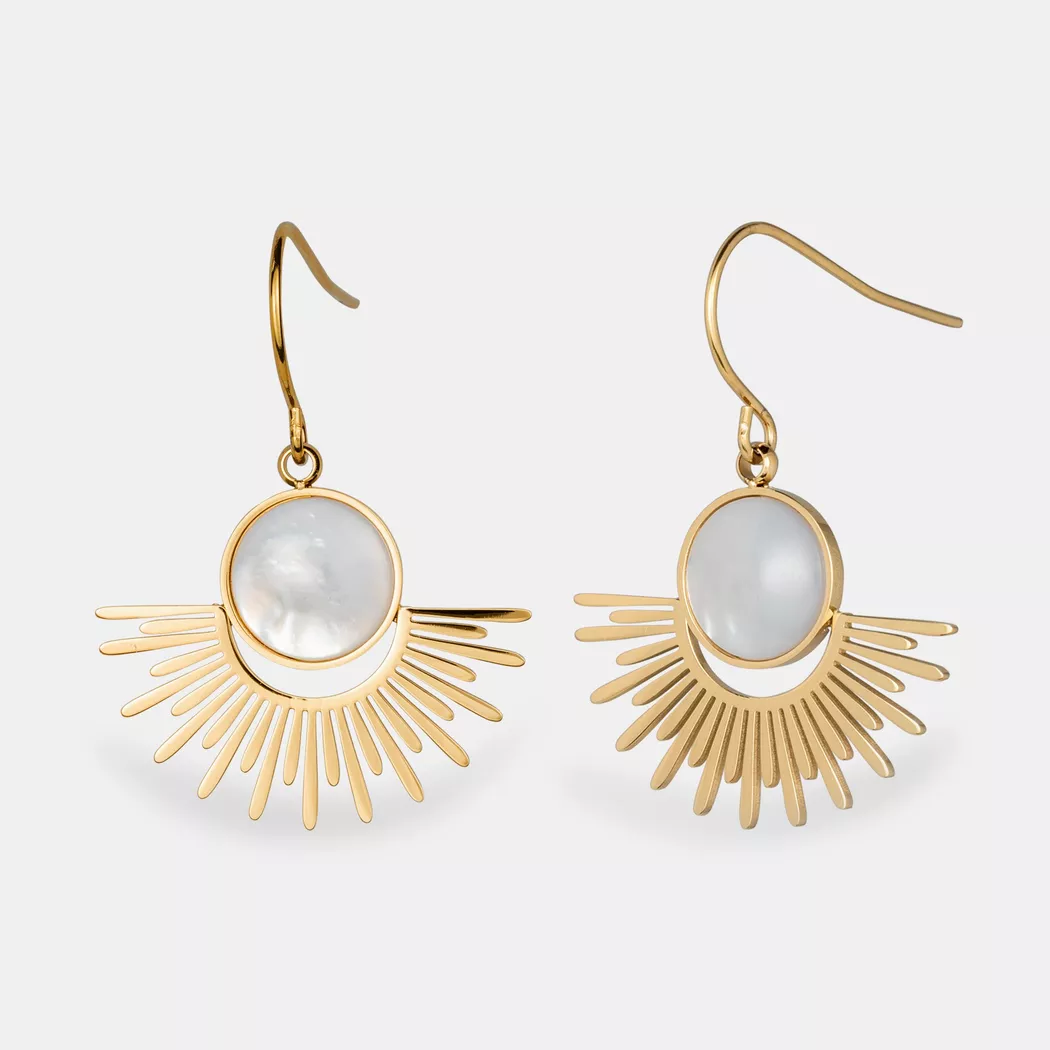 ZAG Bijoux - Ohrringe, Nature, One Size, Gold