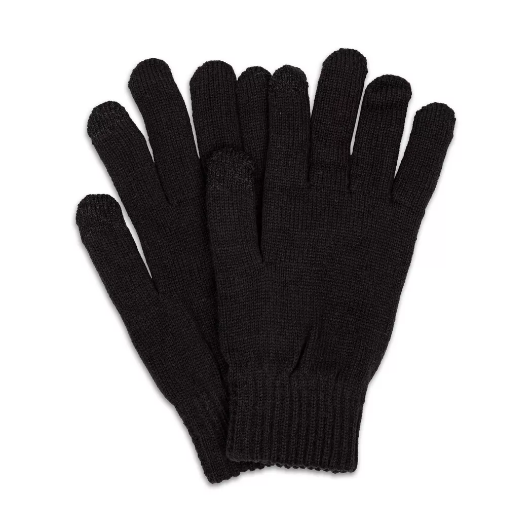 Manor Man - Strickhandschuhe, für Herren, Black, Größe L/XL