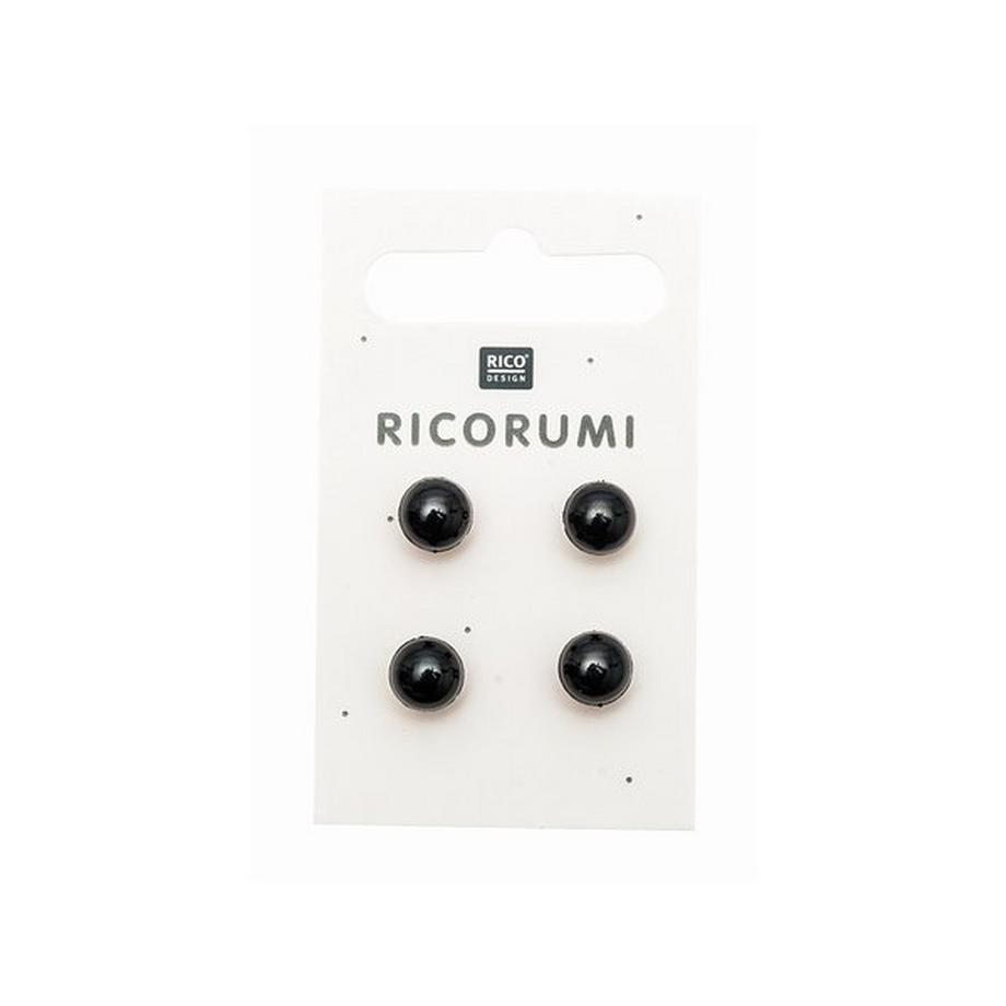 RICO-Design Boutons avec pont, marron & noir 