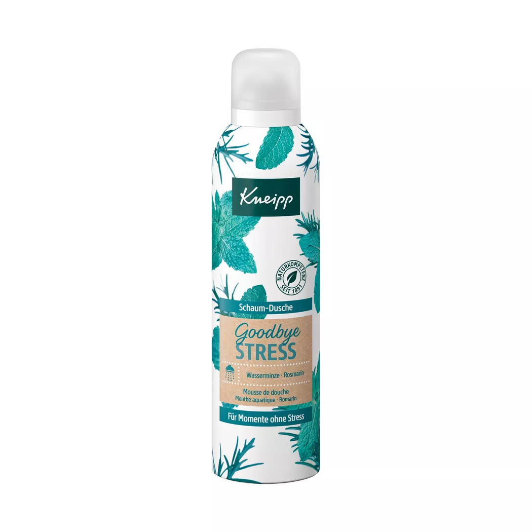 Kneipp - Schaum-Dusche Goodbye – Wasserminze und Rosmarin, 200 ml