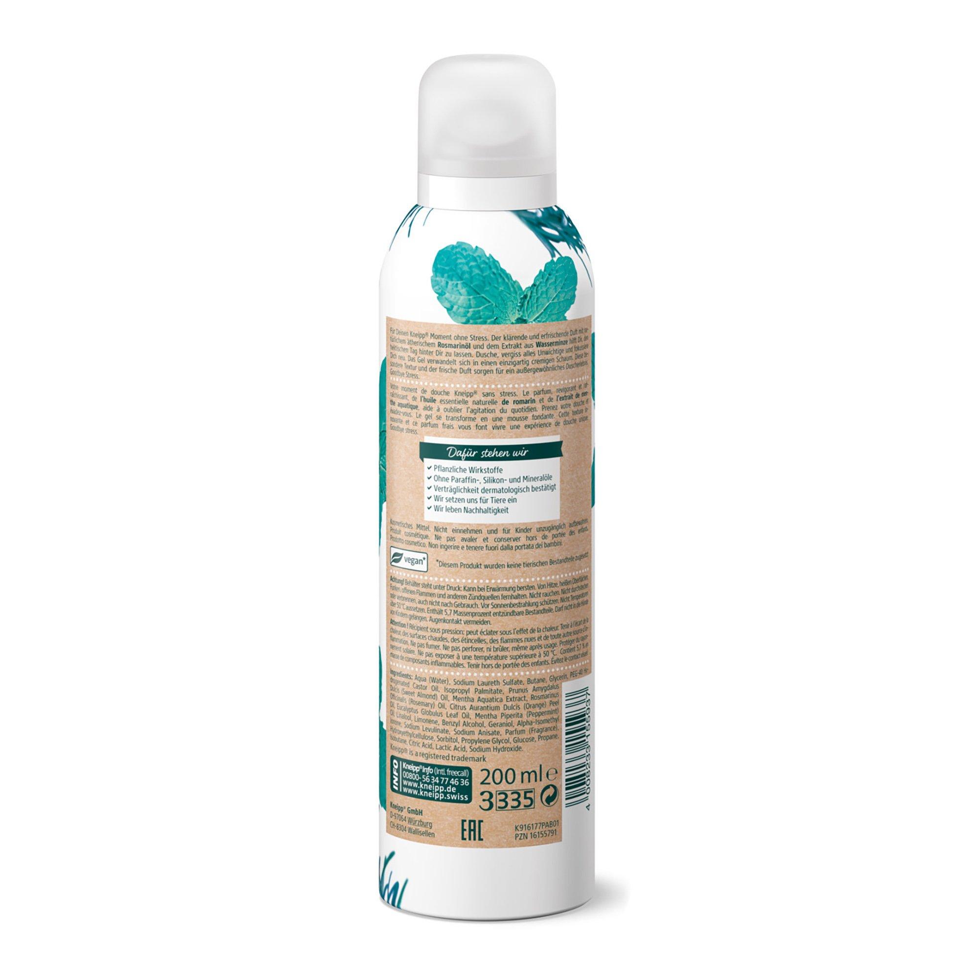 Kneipp  Schaum-Dusche Goodbye Doccia schiuma - Menta acquatica e rosmarino 