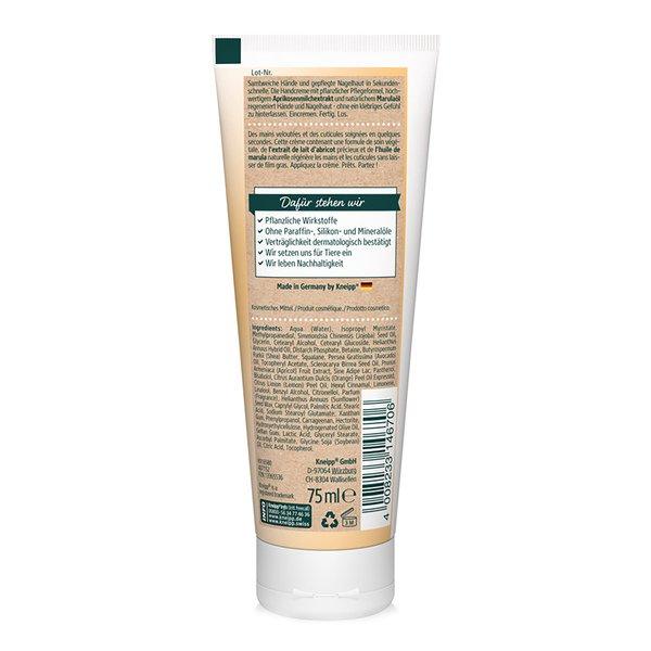Kneipp  Sekunden Hand-undNagelcreme Crema per le mani Express - Albicocca e Marula 