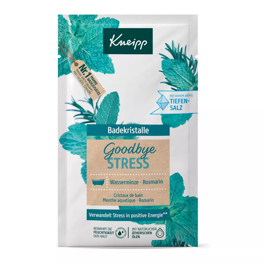 Kneipp - Badekristalle Goodbye – Wasserminze & Rosmarin, 60 g