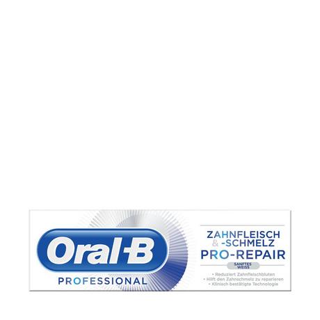 Oral-B PROFESSIONAL Zahnfleisch & -schmelz Sanftes Weiß Professional Pro-Repair Blancheur douce Gencives et émail, Dentifrice 