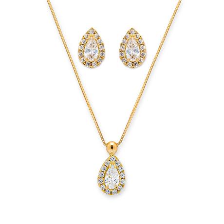 L' Atelier Gold 18 Karat by Manor  Parure collana/orecchini 