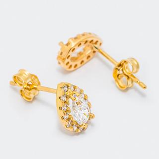 L' Atelier Gold 18 Karat by Manor  Set Collier/Ohrschmuck 