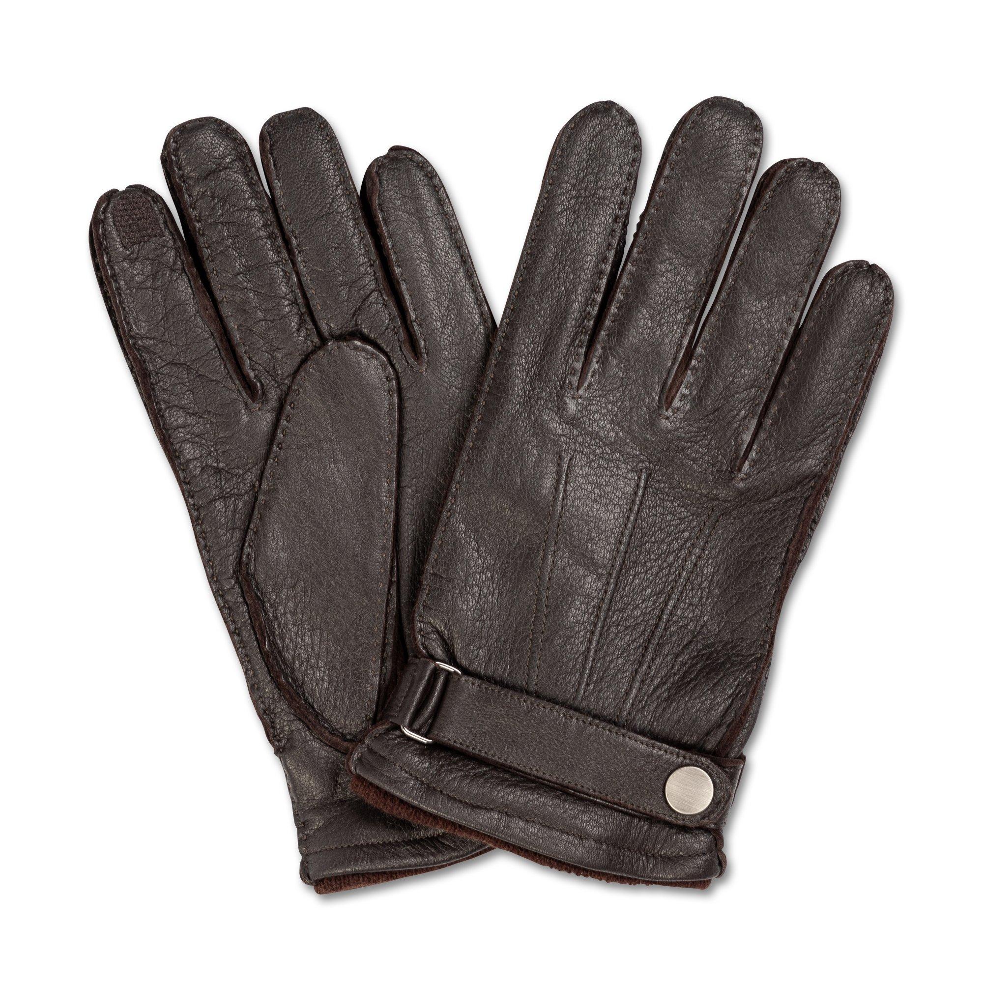 Image of Lederhandschuhe Herren Braun L/XL