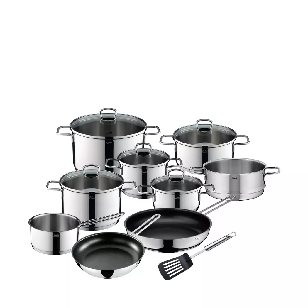 Silit - Kochgeschirr-Set, 10 Stück, Chrom