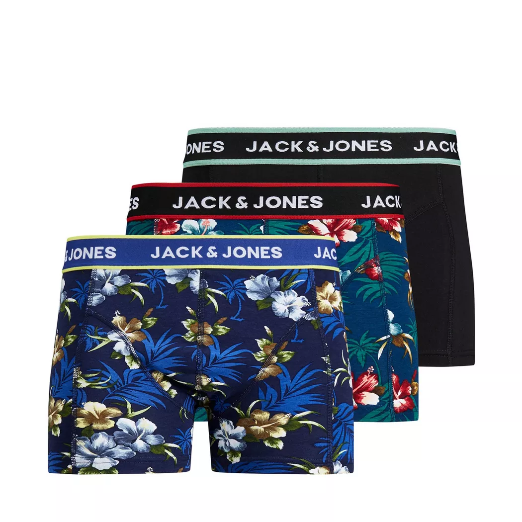 Jack & Jones Sugar Skull Boxer Briefs 3 Pack Black/Yellow S 2