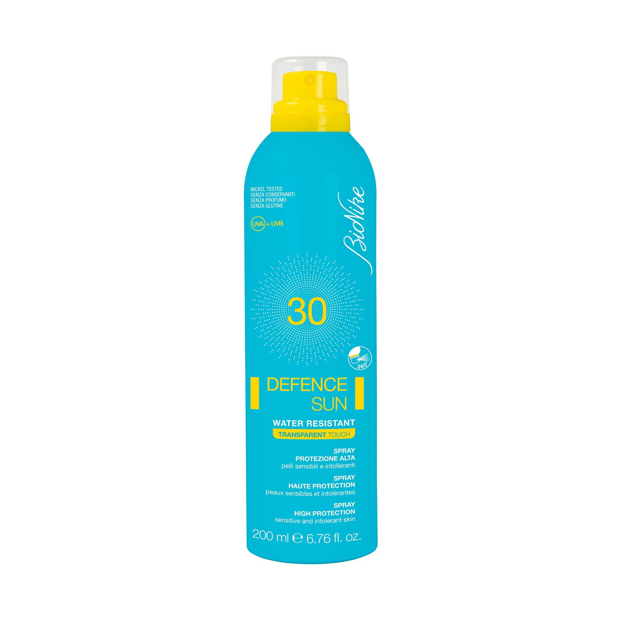 Image of BioNike Defence Sun 30+ Spray transparent Defence Sun 30 Transparent Touch - Spray - 200ml