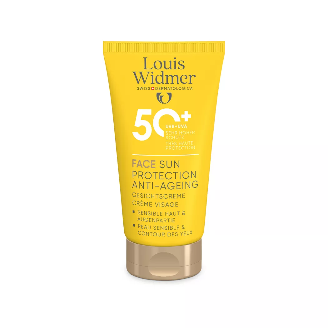 Louis Widmer - Face Sun Protection Anti-Ageing 50+ ohne Parfum, 50 ml